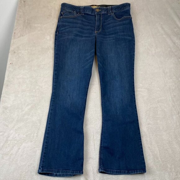 Democracy Womens Jeans Size 16 Ab Technology Stretch Bootcut Blue Denim Casual - Picture 12 of 13